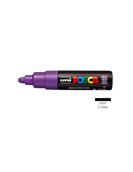 Marcador Uniball Posca PC-7M 4,5mm Violeta 1un
