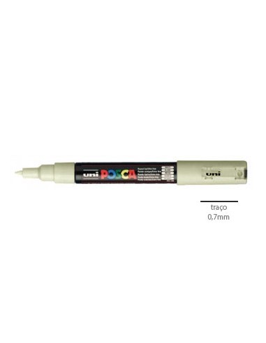 Marcador Uniball Posca PC-1M 0,7mm Bege 1un