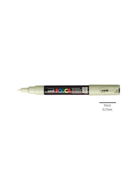 Marcador Uniball Posca PC-1M 0,7mm Bege 1un
