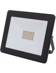 Projetor LED Exterior Branco Neutro 20W Preto