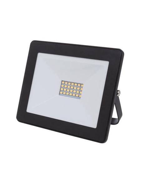 Projetor LED Exterior Branco Neutro 20W Preto