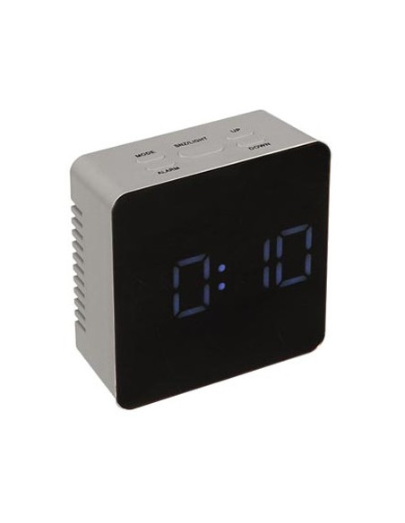 Despertador Digital + Temperatura Visor em Espelho