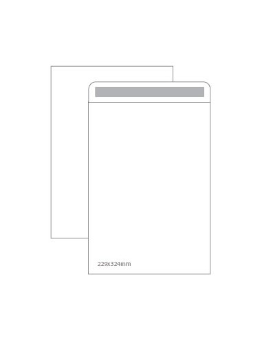 Envelopes Saco 229x324mm Branco 100gr Autodex Pack 50un