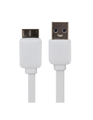 Cabo USB 3.0 para micro-USB 3.0 Branco 1m