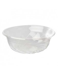 Saladeira PLA Redondo Transparente 1100ml 50un