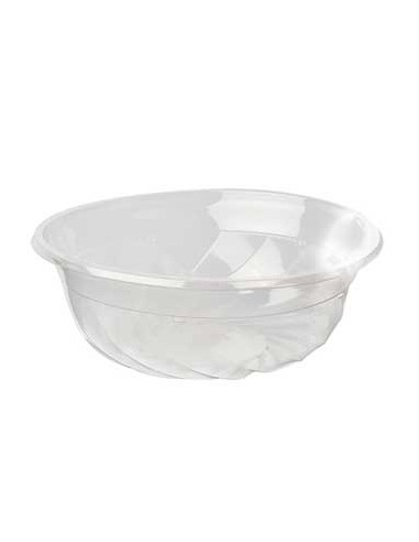 Saladeira PLA Redondo Transparente 1100ml 50un