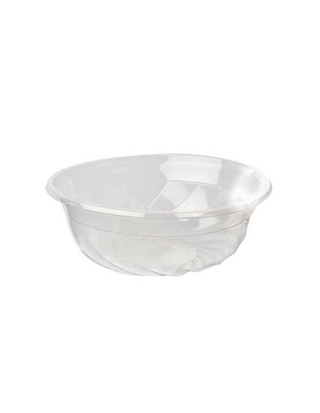 Saladeira PLA Redondo Transparente 1100ml 50un