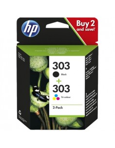 Pack Tinteiros HP 303 Preto/Cor 3YM92A 4ml/4ml