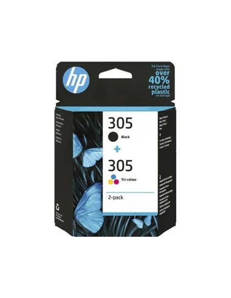 Pack Tinteiros HP 305 Preto/Cor 6ZD17A 120/100 Pág.