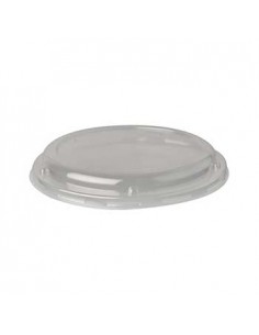 Tampa Saladeira Redonda PLA Transparente Ø18,1cm 50un