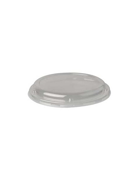 Tampa Saladeira Redonda PLA Transparente Ø18,1cm 50un