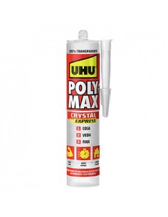Cola e Veda Poly Max Cristal Express Transparente UHU 300g