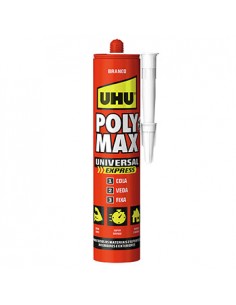 Cola e Veda Poly Max Universal Express Branco UHU 425g