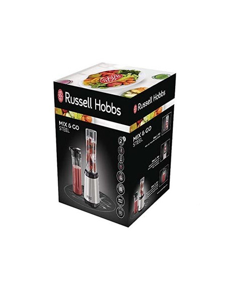 Liquidificador RUSSELL HOBBS Mix Go Steel 2 Garrafas 600ml