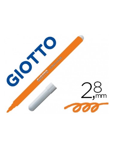 Marcador Feltro Giotto Turbo Color Laranja Cx12un