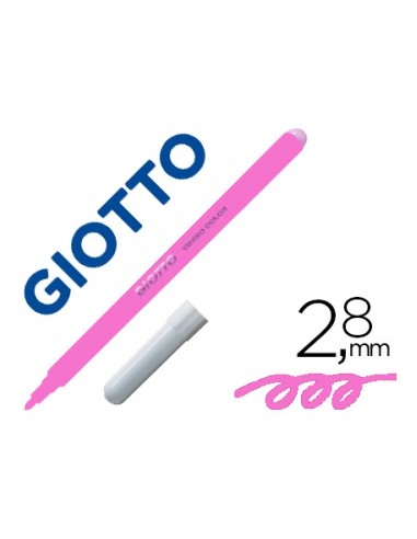 Marcador Feltro Giotto Turbo Color Magenta Cx12un