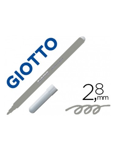 Marcador Feltro Giotto Turbo Color Cinzento Cx12un