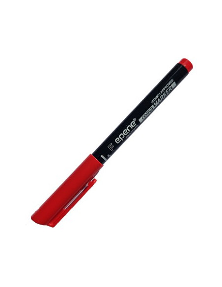 Marcador Perm. Fino (CD/Acetatos) Epene Vermelho-1un