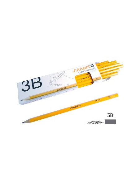 Lapis Grafite 3B SmartD Cx 12un