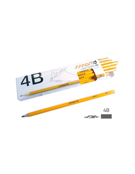 Lapis Grafite 4B SmartD Cx 12un