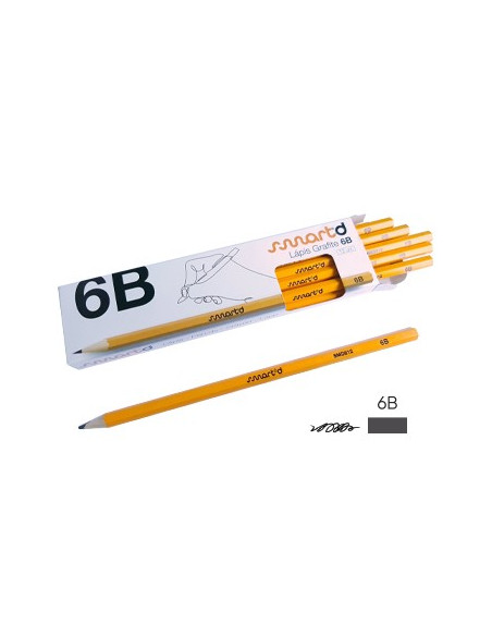 Lapis Grafite 6B SmartD Cx 12un