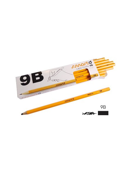 Lapis Grafite 9B SmartD Cx 12un