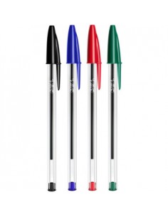 Esferografica Ball Point BIC Cristal Blister 4 Cores