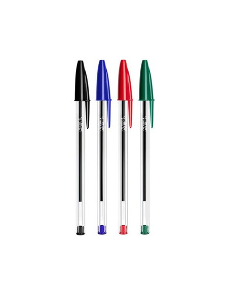 Esferografica Ball Point BIC Cristal Blister 4 Cores