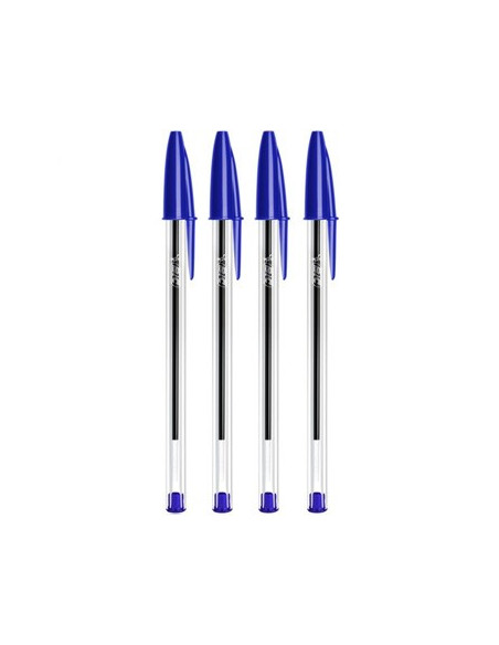 Esferografica Ball Point BIC Cristal Azul Blister 4un