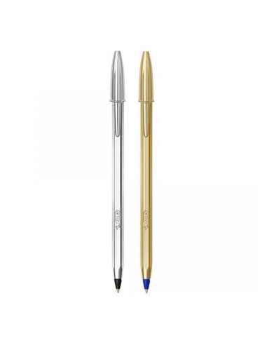 Esferografica Ball Point BICMedium Blister Dourada+Prateada