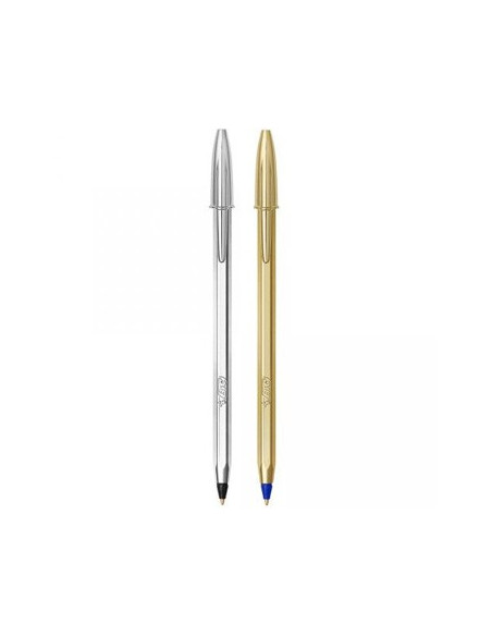 Esferografica Ball Point BICMedium Blister Dourada+Prateada