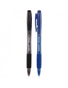 Esferografica Ball Point 1,0 Epene Retractil 2xPreto+2xAzul