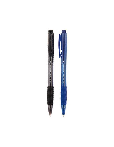 Esferografica Ball Point 1,0 Epene Retractil 2xPreto+2xAzul