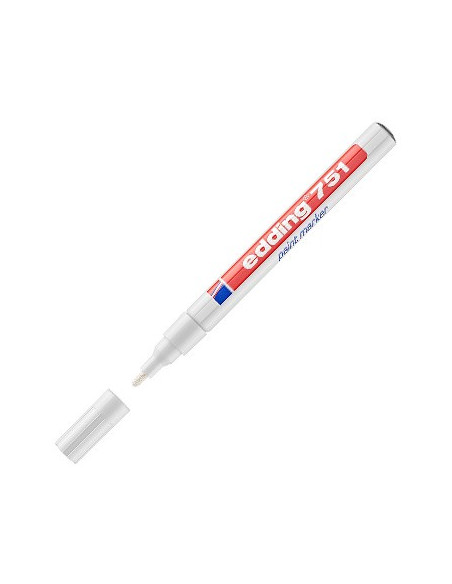 Marcador Permanente Edding 751 Branco 1un