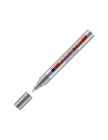 Marcador Grosso Edding 750 Prata 1un