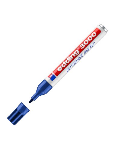 Marcador Grosso Edding 3000 Azul 1un