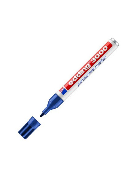 Marcador Grosso Edding 3000 Azul 1un
