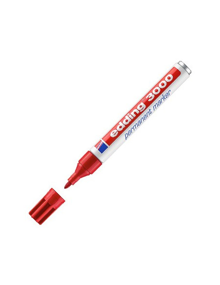 Marcador Grosso Edding 3000 Vermelho 1un