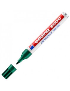 Marcador Grosso Edding 3000 Verde 1un