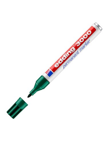 Marcador Grosso Edding 3000 Verde 1un