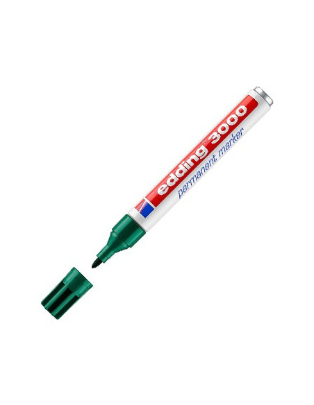 Marcador Grosso Edding 3000 Verde 1un