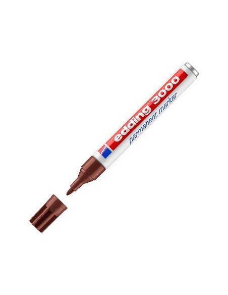 Marcador Grosso Edding 3000 Castanho 1un