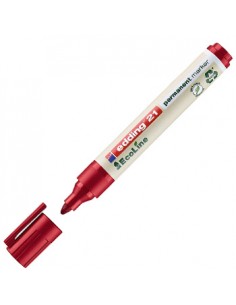 Marcador Permanente Grosso Edding e-21 Ecoline Vermelho 1un