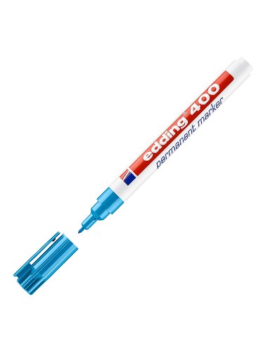 Marcador Medio Edding 400 Azul Claro 1un