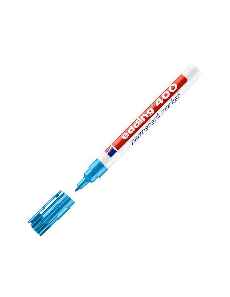 Marcador Medio Edding 400 Azul Claro 1un