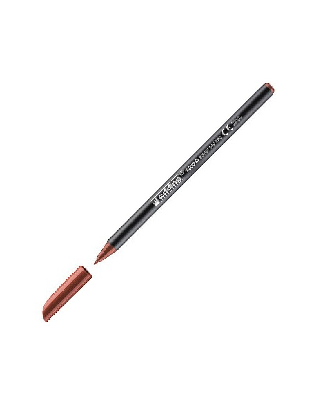 Marcador Medio Edding 1200 Castanho 1un