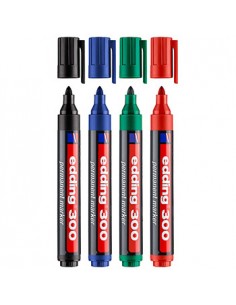 Marcadores Medio Edding 300 Blister 4 Cores