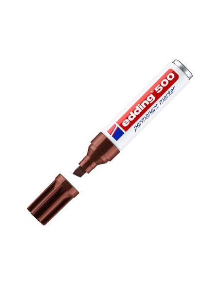 Marcador Medio Edding 500 Castanho 1un