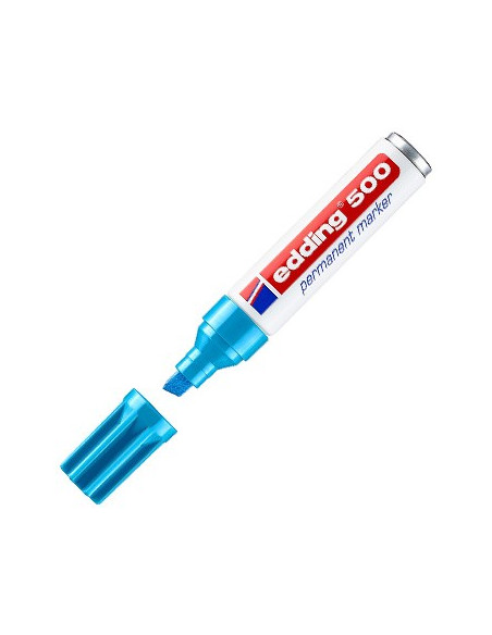 Marcador Medio Edding 500 Azul Claro 1un