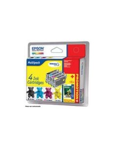 Pack Tinteiros 4 Cores Epson Stylus D68/D88/DX3800/4200/4800